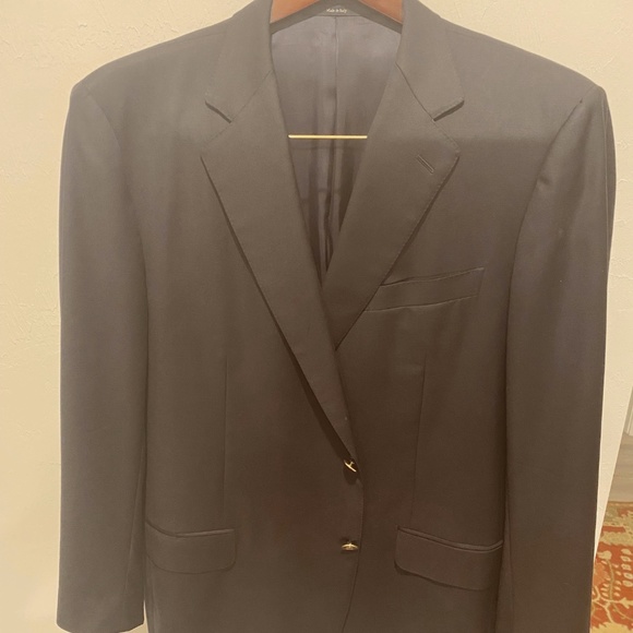 Men's Ermenegildo Zegna "Black Label", Navy Blue Blazer - Picture 1 of 5